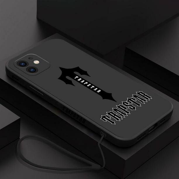 Trapstar-funda de silicona con correa de mano para teléfono móvil, carcasa moderna para iPhone 14, 13, 12, 11 Pro Max, Mini, X, XR, XS MAX, SE20, 8, 7 Plus, 6S Plus Fivean unisex