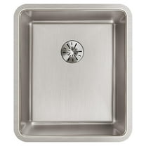 Elkay ELUHH1316TPD Lustertone Iconix Stainless Steel 16" x 18-1/2" x 8", Single Bowl Undermount Sink with Perfect Drain