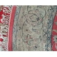 thumbnail image 4 of Bring timeless elegance to your space with this Handmade Persian Knotted Rug, featuring a classic red and beige color combination. Woven with 100% pure wool and a 10/52 quality knot count,, 4 of 5