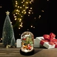thumbnail image 4 of HCTSHG Christmas Tree in Glass Dome Tabletop Christmas Tree with Lights in Glass Dome for Xmas Home Indoor Room Christmas Decorations Desktop, 4 of 6