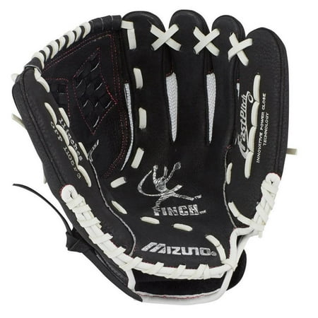 UPC: 0889961228926 | Mizuno Prospect Finch Series Youth Softball Glove 11 Size 11 Right Hand: White/Black (R009)