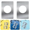 thumbnail image 2 of 4 placas de reparación para cerradura de puerta, placa de refuerzo para puerta, fijación de pomos de puerta de acero inoxidable (placa de reparación para cerradura de puerta de bola)., 2 of 8