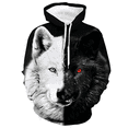 thumbnail image 2 of Sudadera con capucha para hombre de otoño con estampado de lobo animal, jersey estampado 3D, moda urbana, sudadera popular de manga larga de gran tamaño para hombre, 2 of 4
