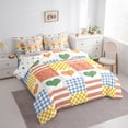thumbnail image 3 of Castle Fairy Romantic Love Heart Bedding Comforter Set 7-Piece for Female Men,Happy Valentine's Day King Bedding Sets,Geometric Plaid Stripes Ultra Soft Bed Sheets,Super Cozy Room Decor,Reversible, 3 of 8