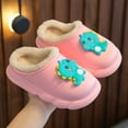 thumbnail image 2 of GJSYRH Girls Plush Slipper Cozy Winter Footwear For Girls Soft Sole Indoor Outdoor Cartoon Design Toddler Kids Clogs With Warm Comfort Red 9-9.5 Years, 2 of 7
