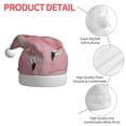 thumbnail image 4 of Kowoue Flamingos Pattern Santa Hat Christmas Hats for Adults, Holiday Unisex Velvet Comfort Xmas Hat for Women Men, 4 of 6