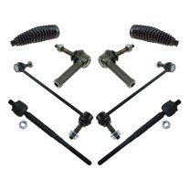 Front Tie Rod End and Sway Bar Link Kit 8 Piece - Compatible with 2010 - 2015 Ford Flex Turbocharged 2011 2012 2013 2014
