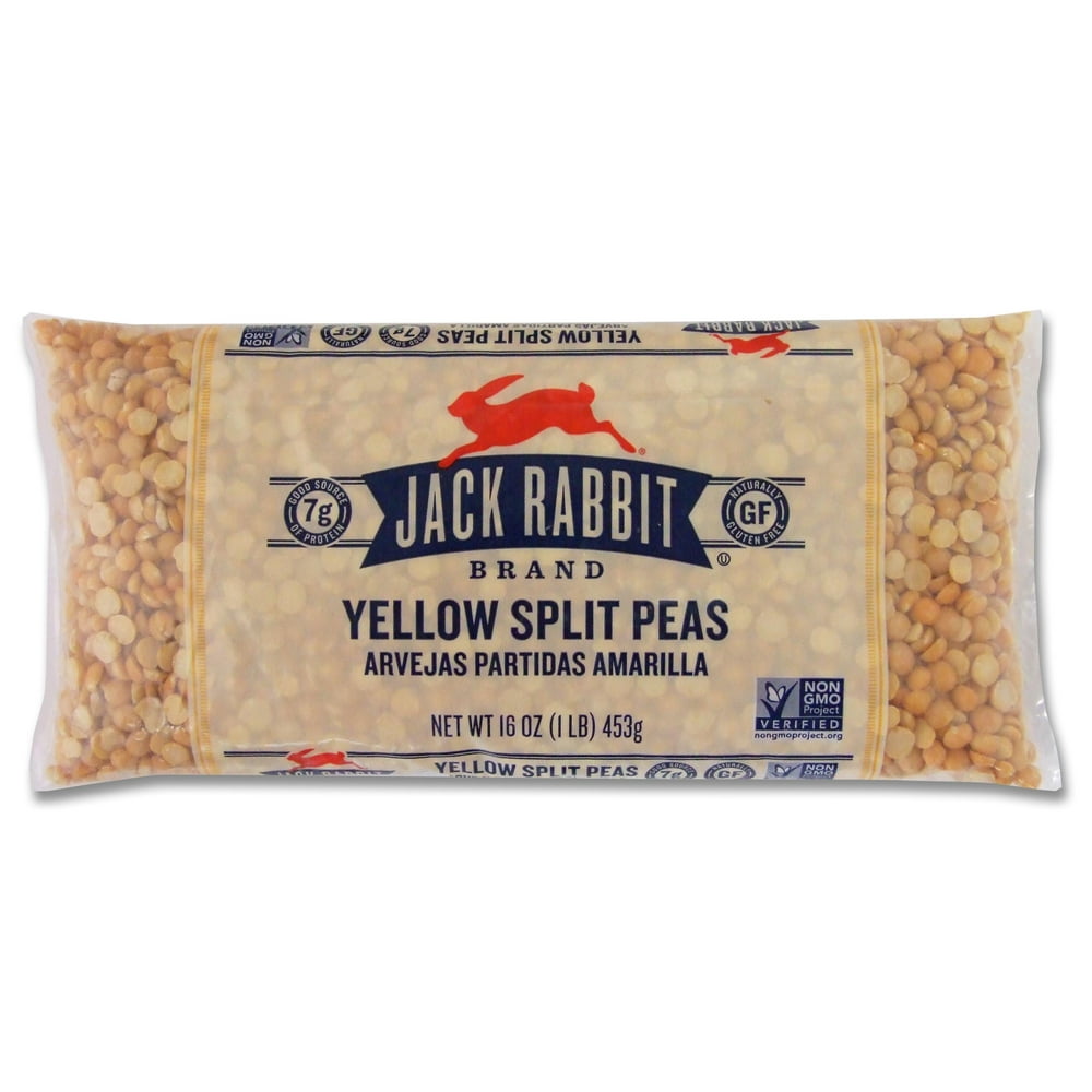 Jack Rabbit Brand Yellow Dried Split Peas, 16 oz