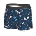 thumbnail image 5 of Goofa Space Dinosaur Printed Men's Boxer Briefs Underwear, Moisture-Wicking Underwear, Trunk,Soft and Breathable Cotton Underwear-XX-Large, 5 of 9