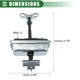 thumbnail image 4 of Ofertas únicas 2 Pcs Conjunto de correa de verificación de puerta tope limitador soporte para Ford No.6C1AV23500AC, 4 of 7
