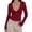 Pink, variant on Women Y2k Polka Dot Blouse Long Sleeve Shirt Vintage Slim Fit V Neck Low Cut Going Out Crop Top Teen Girls Fall T Shirts