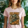 thumbnail image 5 of Stay Spooky Skeleton Witch Pumpkin Halloween Graphic T-Shirt, Navy, Size S, 5 of 6