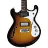 Danelectro 66BT Baritone Semi-Hollow Electric Guitar (3-Tone Sunburst)