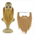 thumbnail image 4 of 5 piezas de barbas postizas, bigotes, barbas de Halloween para adultos y niños, 4 of 5