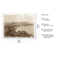 thumbnail image 2 of Waikiki Area and Diamond Head Crater - Honolulu T.H. Territory of Hawaii - Vintage B&W Photograph c.1934 - Master Art Print (Unframed) 9in x 12in, 2 of 4