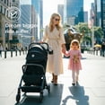 thumbnail image 7 of Portable Lightweight Baby Stroller for Travel, Toddler Stroller with Adjustable Backrest & Armrest, 6.6 lbs Storge Basket, Compact One-Handed Fold, Black, 7 of 7