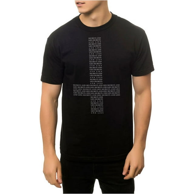 Black Scale The Secrets And Lies - Camiseta gráfica para hombre, color negro, pequeña