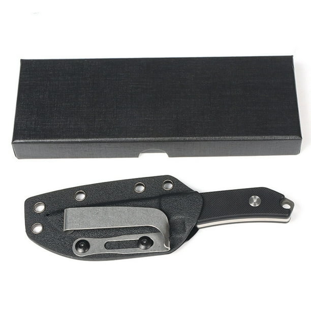 Cuchillo de Cuchillo Fijo Cuchillo Fijo Pequeño, Cuchillo de Acero Y Mango con Cubierta Protectora, Cuchillo Fijo, Cuchillo de Campamento de Senderismo Al Aire Libre para Hombres Y Mujeres