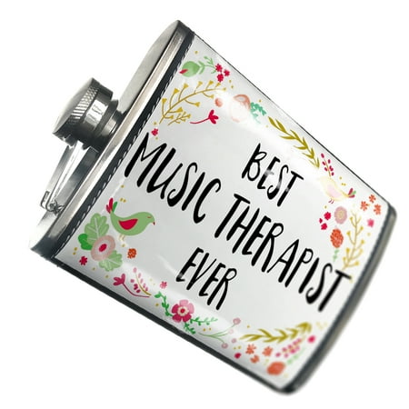 

NEONBLOND Flask Happy Floral Border Music Therapist