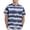Blue, variant on Men's Casual Tie-Dye Print Short Sleeve Button Down Shirt, Summer Beach Top with Lapel Collar, Lightweight Artistic Pattern for Vacation Cruise and Outdoor Daily Wear Light Green M
