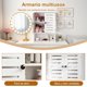 thumbnail image 4 of Gabinete de Maquillaje Multiusos - Alacenas de Cocina de Pie y Armario de Pared para Baño Colgado, Estante de Almacenamiento de Gran Capacidad Seco y Ventilado, 4 of 4