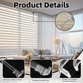 thumbnail image 3 of Valance Clips for Blinds – Easy Installation, Durable Plastic, Invisible Design, Perfect for Replacing Curtain Hooks, 12-Pack, Fits Standard Valances, 3.25 x 1.0 x 0.5 Inches, 3 of 7