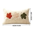 thumbnail image 3 of SLYNSHome Fall Throw Pillow Cover Maple Leaf Embroidery Soft Plush Textured Decorative Cushion Case For Sofa Couch Living Room Autumn Harvest Home Decor&nbsp;, 3 of 7