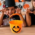 thumbnail image 5 of Halloween Pumpkin Bucket with Glowing Eyes - Trick or Treat Candy Container - Party Favors, Candy Storage Basket for Kids, Halloween Decorations and Home Party Supplies, 5 of 5