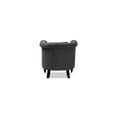 thumbnail image 6 of Baxton Studio Renessa Grey Velvet and Dark Brown Finished Wood Armchair, 6 of 7