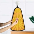 thumbnail image 5 of Hanging Hand Towels For Kitchen Bathroom Home Decor Lightweight Yellow and Orange Background, 5 of 6
