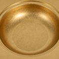 thumbnail image 3 of VORCOOL 1Pcs Golden Round Pasta Plate 10.2x10.2x2in Stainless Steel Deep Design For Versatile Use Household Dinnerware, 3 of 8