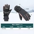 thumbnail image 5 of American Trends Winter Gloves Women Waterproof Gloves Windproof Ski Gloves Insulated Cold Weather, 5 of 5