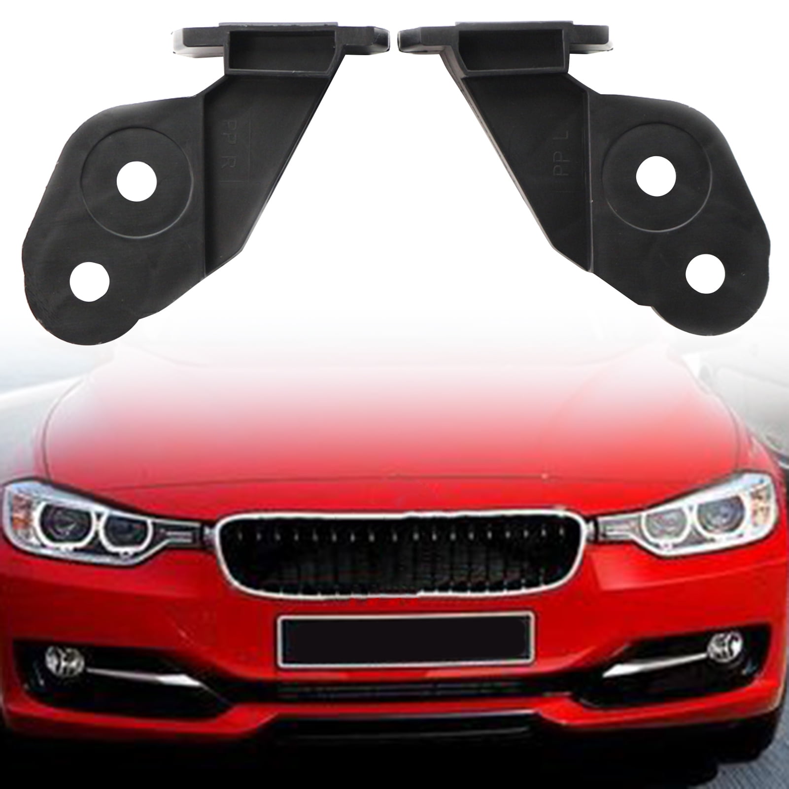 XWQ Bumper Support Wear-resistant Anti-scratch Black L/R Front  