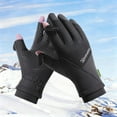 thumbnail image 2 of HNMKIU All Season Thermal Touchscreen winter gloves men and Women Windproof Skiing Hiking Outdoor Activities with Insulated Warmth and Grip 01_Grey,L, 2 of 7