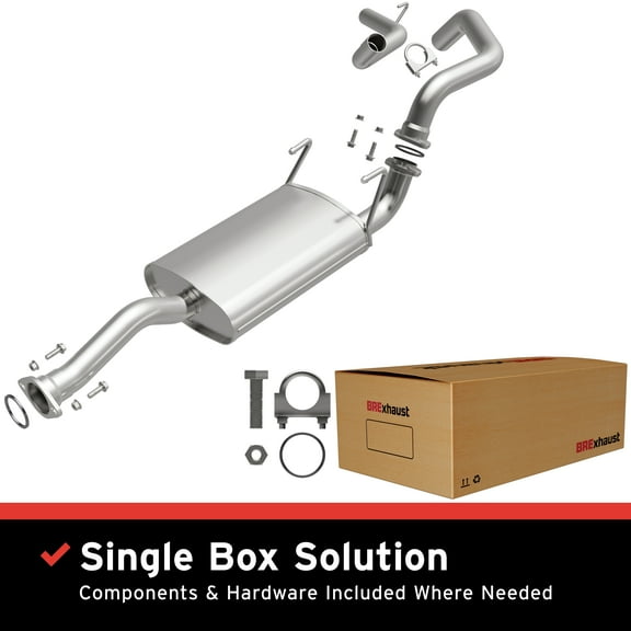 BRExhaust OE Replacement Exhaust System Kit 106-0022: Compatible with 1999-2000 Toyota 4Runner 2.7L, 1999-2002 Toyota 4Runner 3.4L