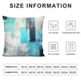 thumbnail image 5 of COMIO  Turquoise and Grey Art Artwork Contemporary Decorative Gray Home Decorative Throw Pillow Covers Cushion Covers for Bedroom Sofa Living Room, 5 of 5