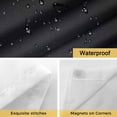 thumbnail image 4 of No Hook Shower Curtains with Snap-in Liner Set, Night Stars Moon Waterproof Hotel Style Bathroom Shower Curtain, Modern Abstract Art Cloud Fog Breathable Mesh Top Window Bath Curtains 48''x72'', 4 of 9