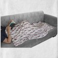 thumbnail image 6 of Bacon Soft Flannel Fleece Throw Blanket, Graphic Prosciutto Bacon Pattern in Repeating Order Image Print, Cozy Plush for Indoor and Outdoor Use, 50" x 60", Pale Maroon White, by Ambesonne, 6 of 6