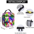 thumbnail image 6 of Insulated Lunch Bags Wide-Open Lunch Bag Leakproof Lunch Tote Bag For Shopping, Office, Gym,Camping Cooler Bag Paint Splatter Cooling Tote, 6 of 6