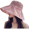 thumbnail image 2 of YooGuoGuo Womens Lace Bucket Hat Soft Cotton Lace Breathable Foldable UV Sun Protection Bucket Hat Summer Outdoor Beach Cap for Girls, 2 of 3