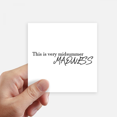 thumbnail image 1 of Shakespeare Midsummer Madness Sticker Square Waterproof Stickers Wallpaper Car Decal, 1 of 1