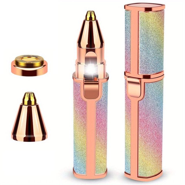 Painless Precision: USB Rechargeable Eyebrow Razor & Facial Hair Removal Tool for Women with LED Light
