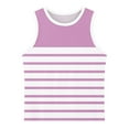 thumbnail image 5 of Kaemgyyd Boys Girls Sleeveless Tops Children Casual Basic Crew Neck Tank Shirt Fashion Soft Stripe Tee Clothes 3-15 Years, 5 of 6