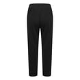 thumbnail image 5 of Haitryli Boys Girls Drawstring Sweatpants Contrasting Stripe Jogger Pants High Waisted Athletic Baggy Trousers Black Red S, 5 of 7