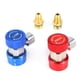 thumbnail image 5 of R134a Conector de acoplamiento rápido Reemplazo para automóvil, 2 piezas R134A AC Aire acondicionado Acoplador rápido ajustable Conector adaptador altobajo conectores de gas múltiple Ecomeon no, 5 of 6