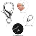 600 Pieces Lobster Clasps and Open Jump Rings Set Lobster Claw Clasps