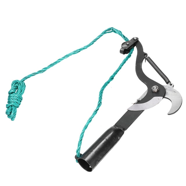 Effortless High-Altitude Pruning Shears with Pulley System - Sharp Quenched Blades, High Carbon Steel Construction for Durable Garden & Fruit Tree Branch Trimming, Includes Rope for Safe Ladder-Free