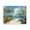 Tropical Paradise Harbor, variant on Stupell Industries Coastal Tropical Paradise Harbor Canvas Art, 20 x 16, by Ramona Murdock