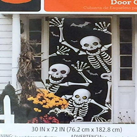 Skeleton Door Cover - Halloween Wall Decoration