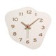 thumbnail image 1 of Reloj de pared asimétrico, silencioso, decorativo, para mujeres y esposas, adorno colgante. Blanco, 1 of 9